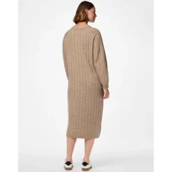 PIECES dame kjole PCMAGGY - Taupe Gray