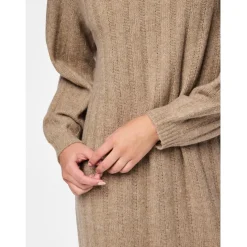 PIECES dame kjole PCMAGGY - Taupe Gray