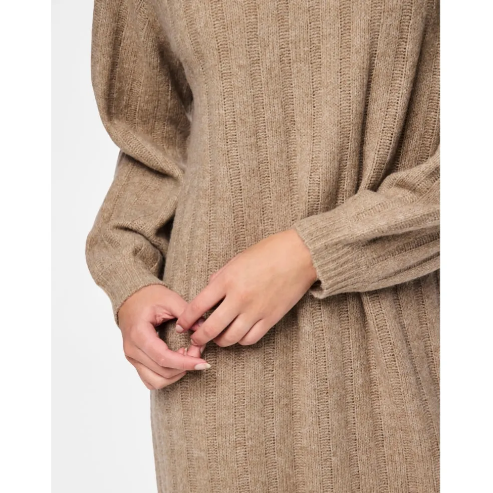 PIECES dame kjole PCMAGGY - Taupe Gray