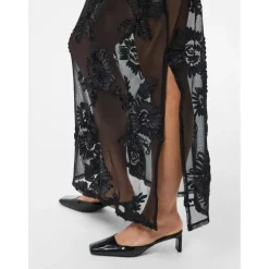 PIECES Dame Kjole PCOffia - Black black satin band