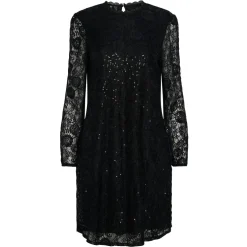 PIECES dame kjole PCOLLINE - Black