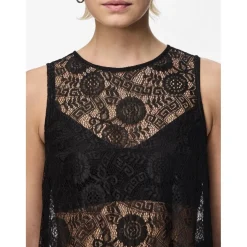 PIECES dame kjole PCOLLINE - Black