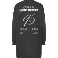 PIECES dame kjole PCPATRICE - Dark Grey Melange SUNDAY MORNING