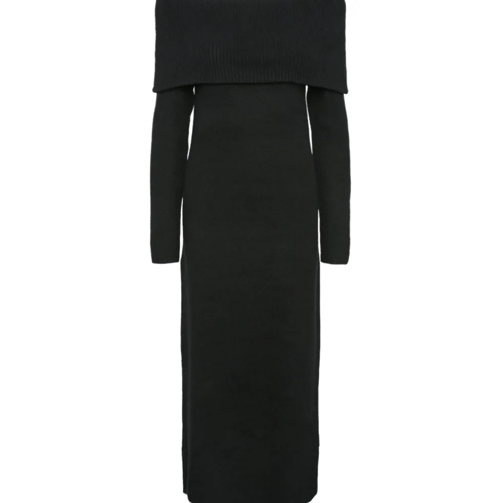 PIECES dame kjole PCRIKO - Black