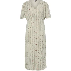 PIECES DAME KJOLE PCTAITLYN - Birch Striped Flower