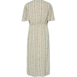 PIECES DAME KJOLE PCTAITLYN - Birch Striped Flower