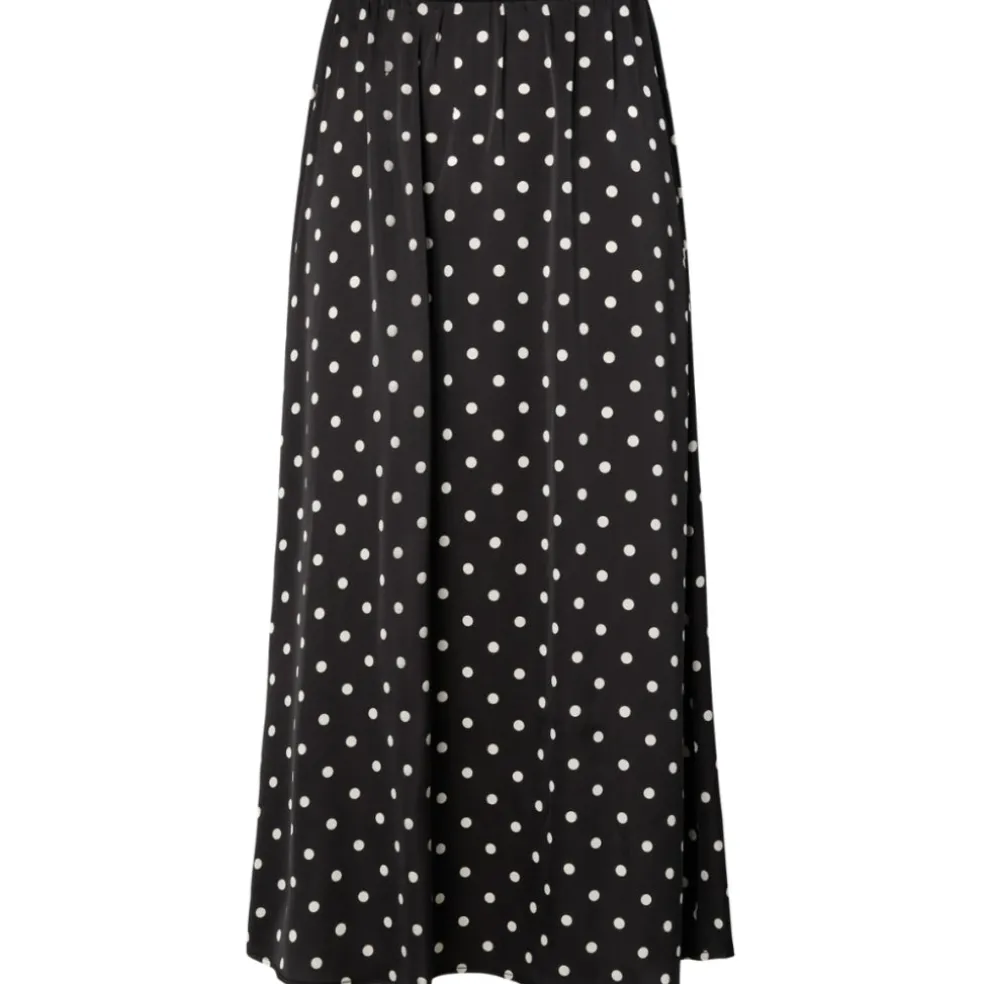 Pieces dame nederdel PCJYTTA - Black White Dots