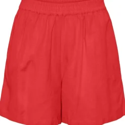 Pieces dame shorts PCMILANO - Poppy Red