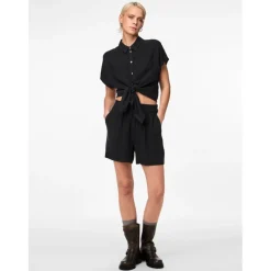 PIECES dame shorts PCVINSTY - Black