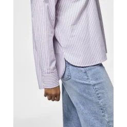 PIECES dame skjorte PCPIPPA - Bonbon stripes