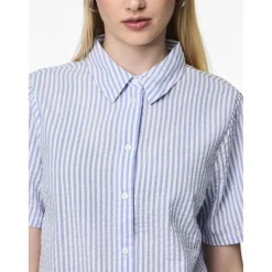 PIECES dame skjorte PCSALLY - Hydrangea CLOUD DANCER