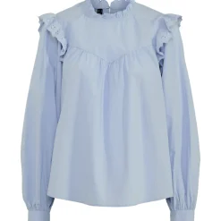 PIECES dame skjorte PCVELA - Cashmere Blue