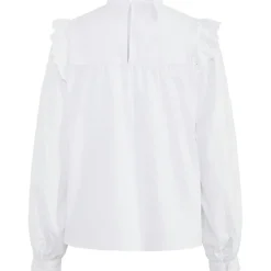 PIECES dame skjorte PCVELA - Bright White
