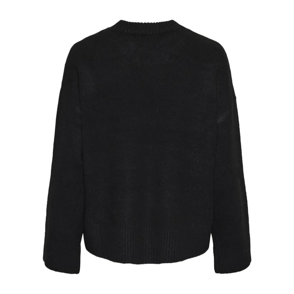 PIECES dame strik PCANA - Black