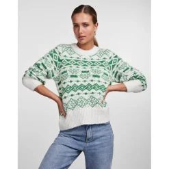 PIECES dame strik PCJIANNA - Cloud Dancer AMAZON