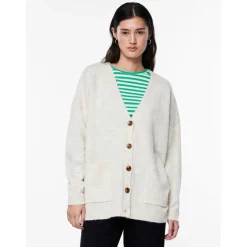 PIECES dame strik PCJULIANA - Whitecap Gray