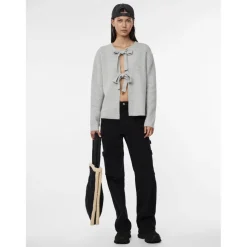 PIECES dame strik PCSILLY - Light Grey
