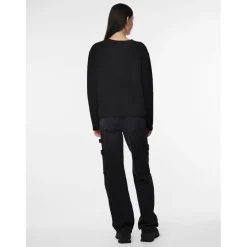 PIECES dame strik PCSILLY - Black