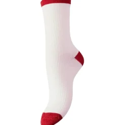 PIECES DAME STRØMPER PCSEBBY - Pink-A-Boo GOJI BERRY