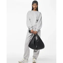 Pieces dame sweatbukser PCCHILLI - Light Grey Melange