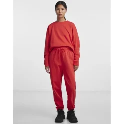 Pieces dame sweatpants PCCHILLI - Poppy Red