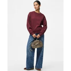 PIECES dame sweatshirt PCCHILLI - Tawny Port