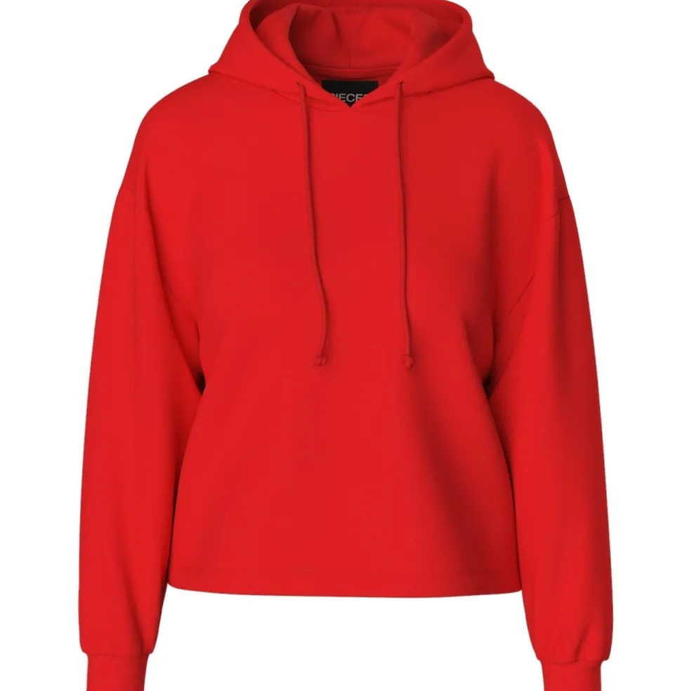 Pieces Dame sweatshirt PCCHILLI - Poppy Red