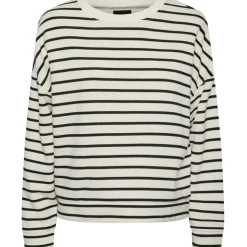 PIECES dame sweatshirt PCCHILLI - Cloud Dancer Black