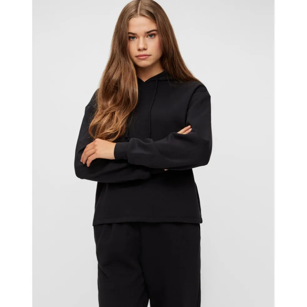 Pieces Dame sweatshirt PCCHILLI - Black