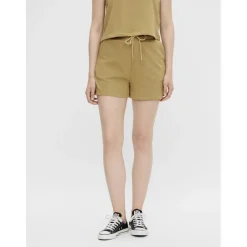 Pieces dame sweatshorts PCCHILLI SUMMER - Khaki
