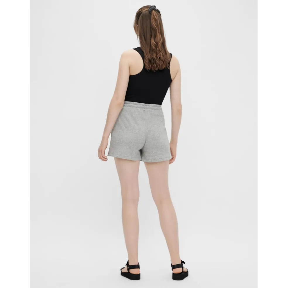 Pieces dame sweatshorts PCCHILLI SUMMER - Light Grey Melange