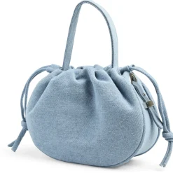 PIECES dame taske PCBALLOON - Light Blue Denim Silver