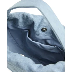 PIECES dame taske PCBALLOON - Light Blue Denim Silver