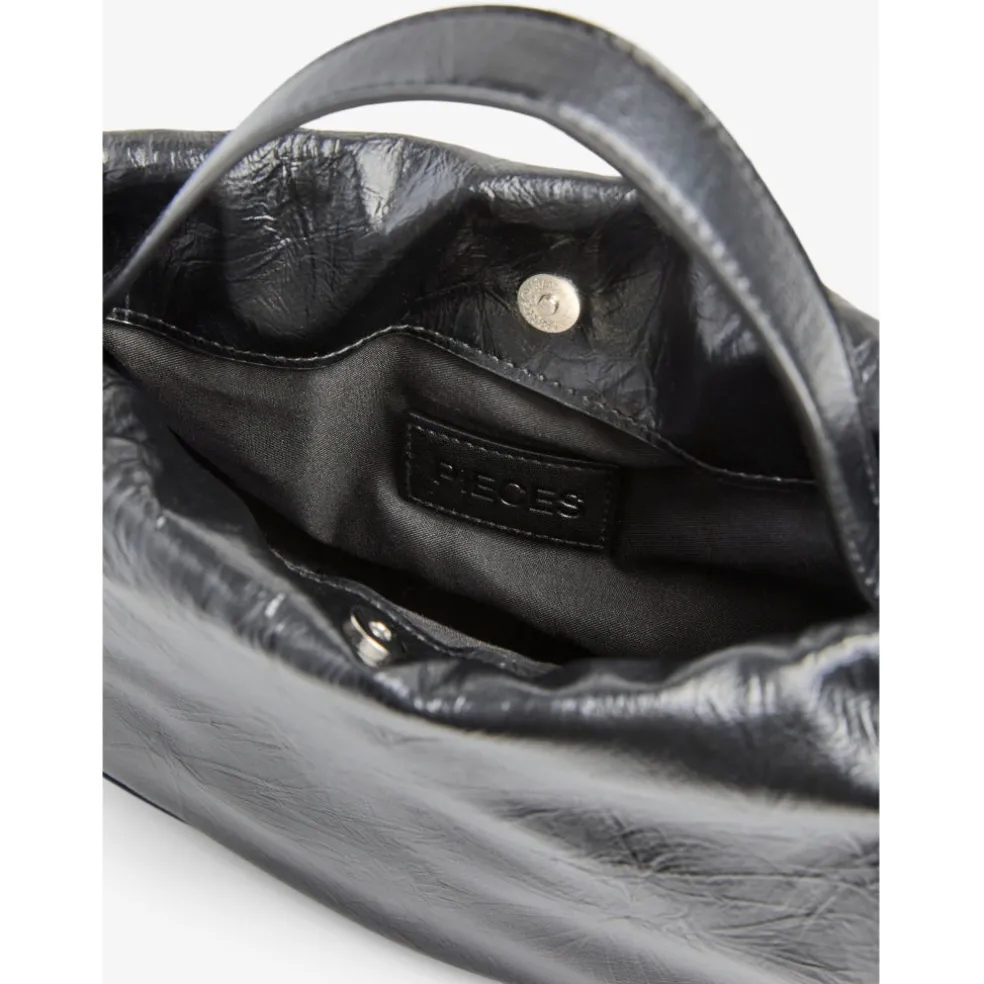 PIECES dame taske PCBALLOON - Black Silver