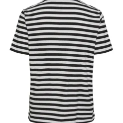 PIECES dame tee PCRIA - Black Bright White