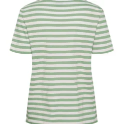 PIECES dame tee PCRIA - Quiet Green BRIGHT WHITE