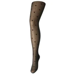 pieces dame tights PCNIA - BLACK HEART