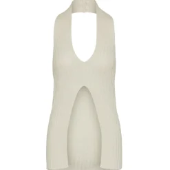 PIECES dame top PCALEXIS - Bright White