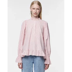 PIECES dame top PCASSRA - Cloud Dancer BITTERSWEET