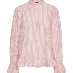 PIECES dame top PCASSRA - Cloud Dancer BITTERSWEET