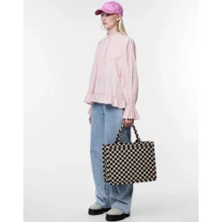 PIECES dame top PCASSRA - Cloud Dancer BITTERSWEET