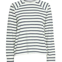 PIECES dame top PCBIBI - Navy Blazer CLOUD DANCER