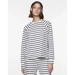 PIECES dame top PCBIBI - Navy Blazer CLOUD DANCER