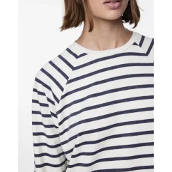 PIECES dame top PCBIBI - Navy Blazer CLOUD DANCER