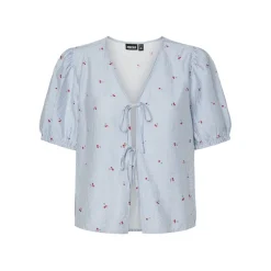 Pieces dame top PCFIONNA - Lichen Blue