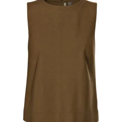 PIECES dame top PCJUNO - Amber Brown