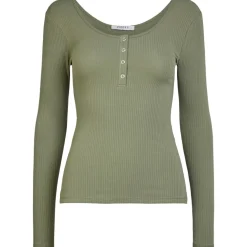 PIECES dame top PCKITTE - Deep Lichen Green