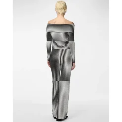 PIECES dame top PCLAYA - Bright White Black