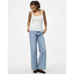 PIECES dame top PCMAY - Bright White