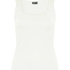 PIECES dame top PCNEJA - Bright White